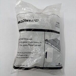 CLOSETMAID Side Wall Brackets 12 Pack 1782 With Mounting Hardware Drywall NEW